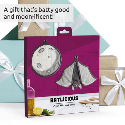 🔥🦇Batlicious Oven Mitts & Pot Holders Set