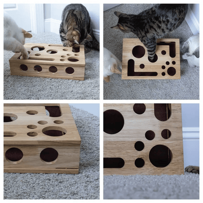 Last Day 49%OFF 🎁🎄Cat Scratch Puzzle Enrichment Box: Nail File Stress Free Alternative to Clippers and Grinders