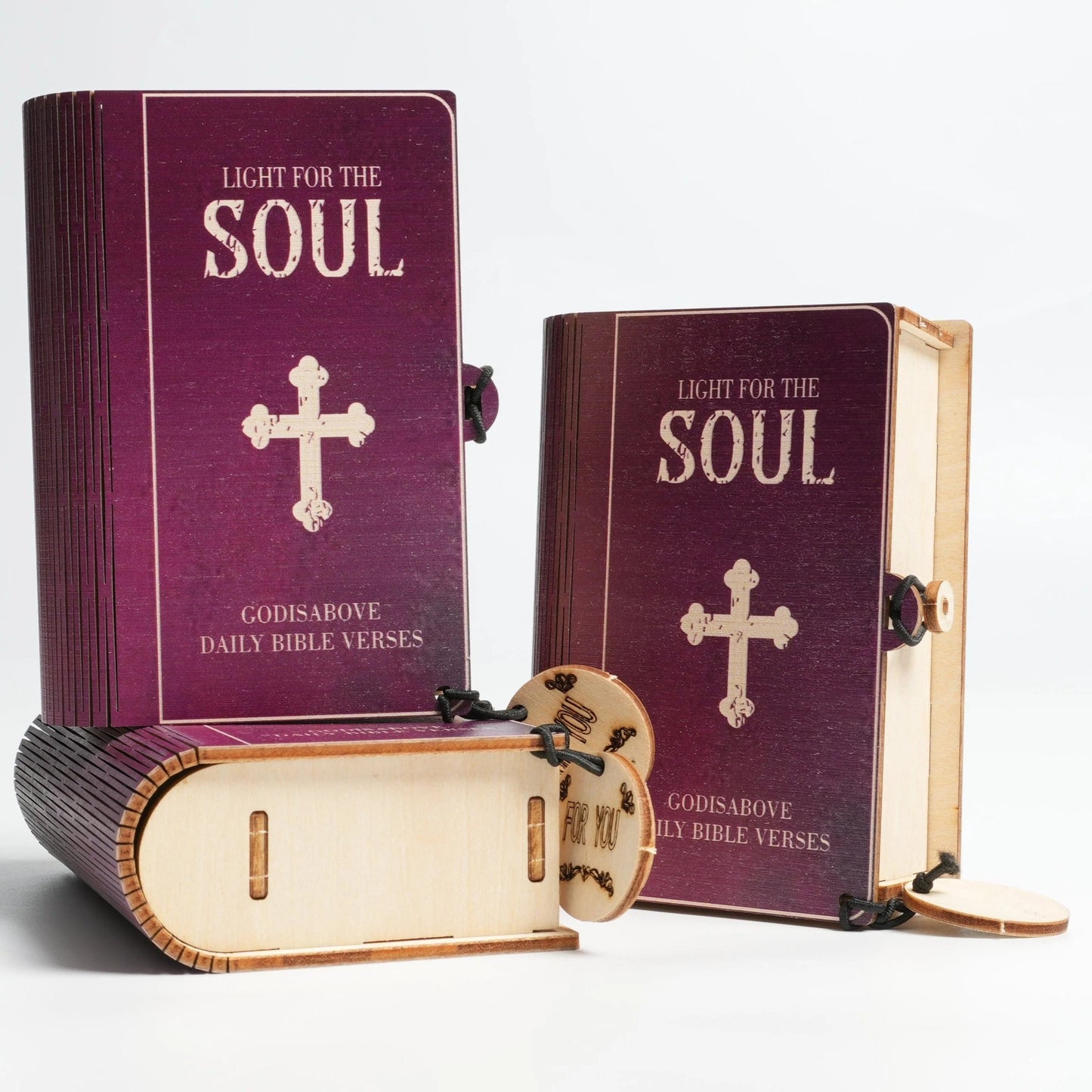✝️Handmade Wooden Bible Verses Box - Daily Bible Verses (🎁 A Reminder of God's Words💖)