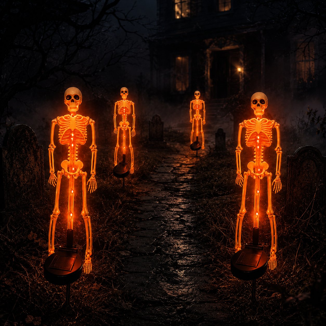 🔥HOT SALE🔥💀 Solar Skeleton Yard Stake