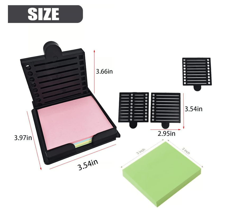 🏆 70K+ SOLD! 📝✨ Ultimate Sticky Note Holder + 5 Versatile Templates – Organize Notes. Boost Productivity & Master Daily Planning 📌