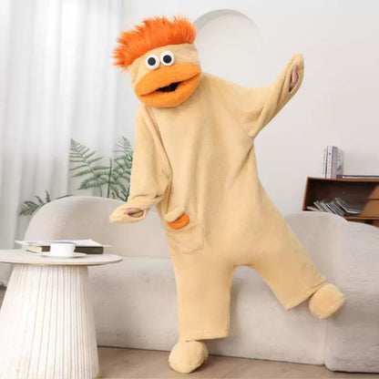 Autumn/Winter Plush Women's Funny Cartoon-Themed Thick Pajama Sets and Matching Loungewear for Couples and Children
