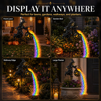 🎃Witch Potion Waterfall Garden Lamp