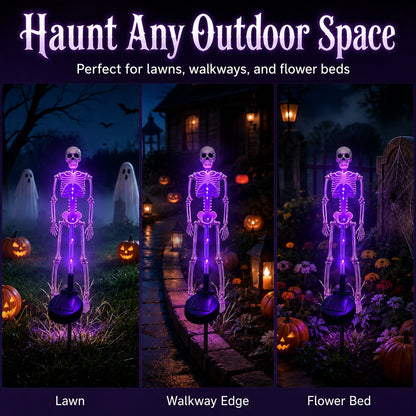 🔥HOT SALE🔥💀 Solar Skeleton Yard Stake