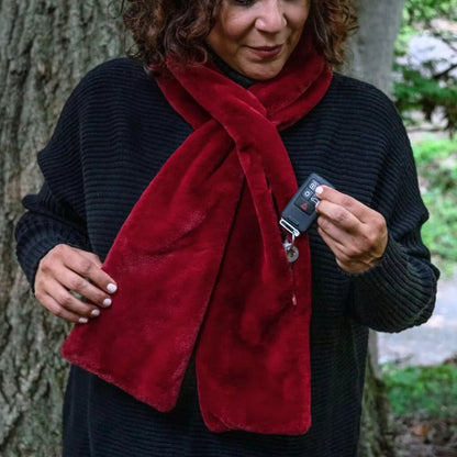 ❄️ Faux-Fur Pull-Through Scarf with Hidden Pocket