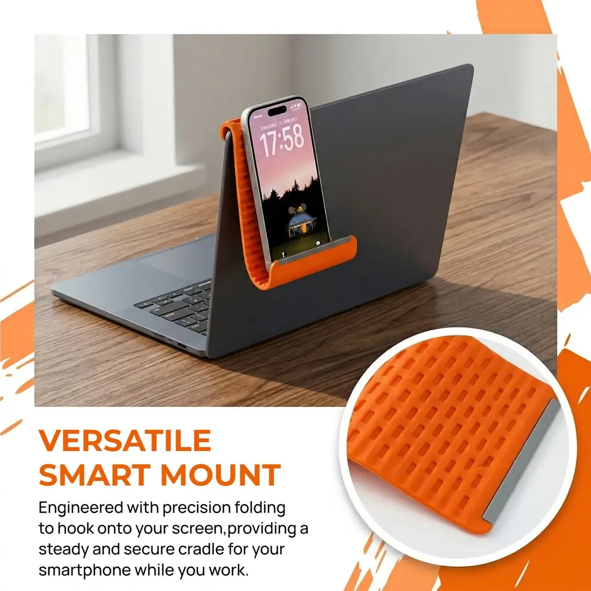 Flexible silicon  Phone holder stand. Bendable Rollable Foldable Design