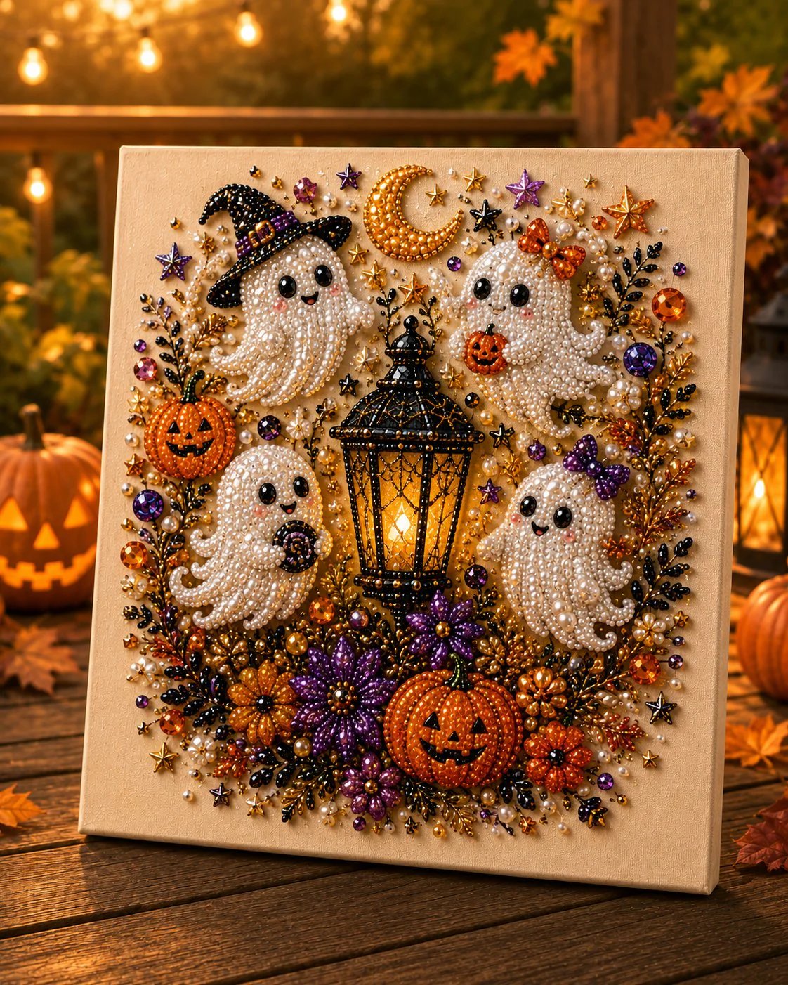 💥 Last Day 49% OFF – 👻✨ Halloween Pearl Art DIY Kit