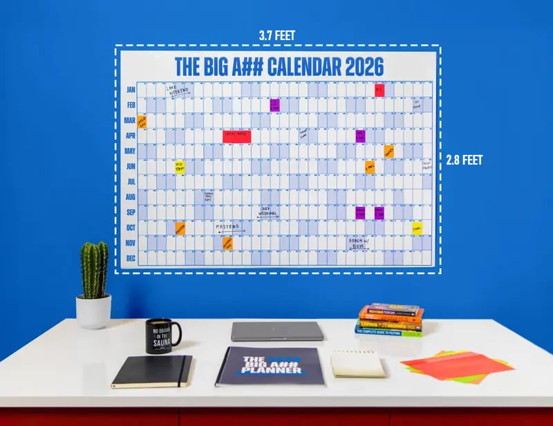 🔥Last Day 50% OFF 📅The Big A## Calendar 2026 - Design Your Amazing 2026!🏃