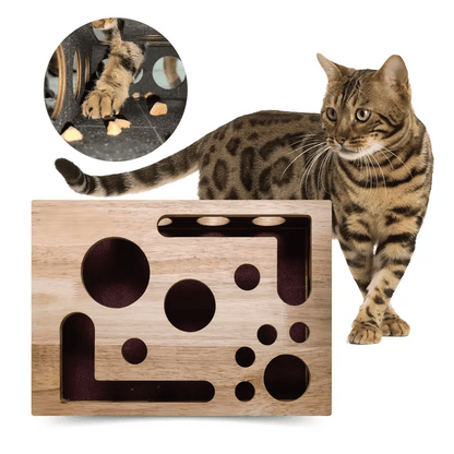 Last Day 49%OFF 🎁🎄Cat Scratch Puzzle Enrichment Box: Nail File Stress Free Alternative to Clippers and Grinders