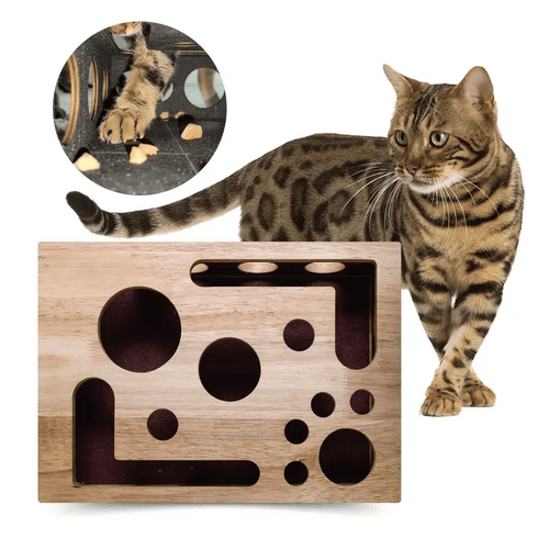 Last Day 49%OFF 🎁🎄Cat Scratch Puzzle Enrichment Box: Nail File Stress Free Alternative to Clippers and Grinders