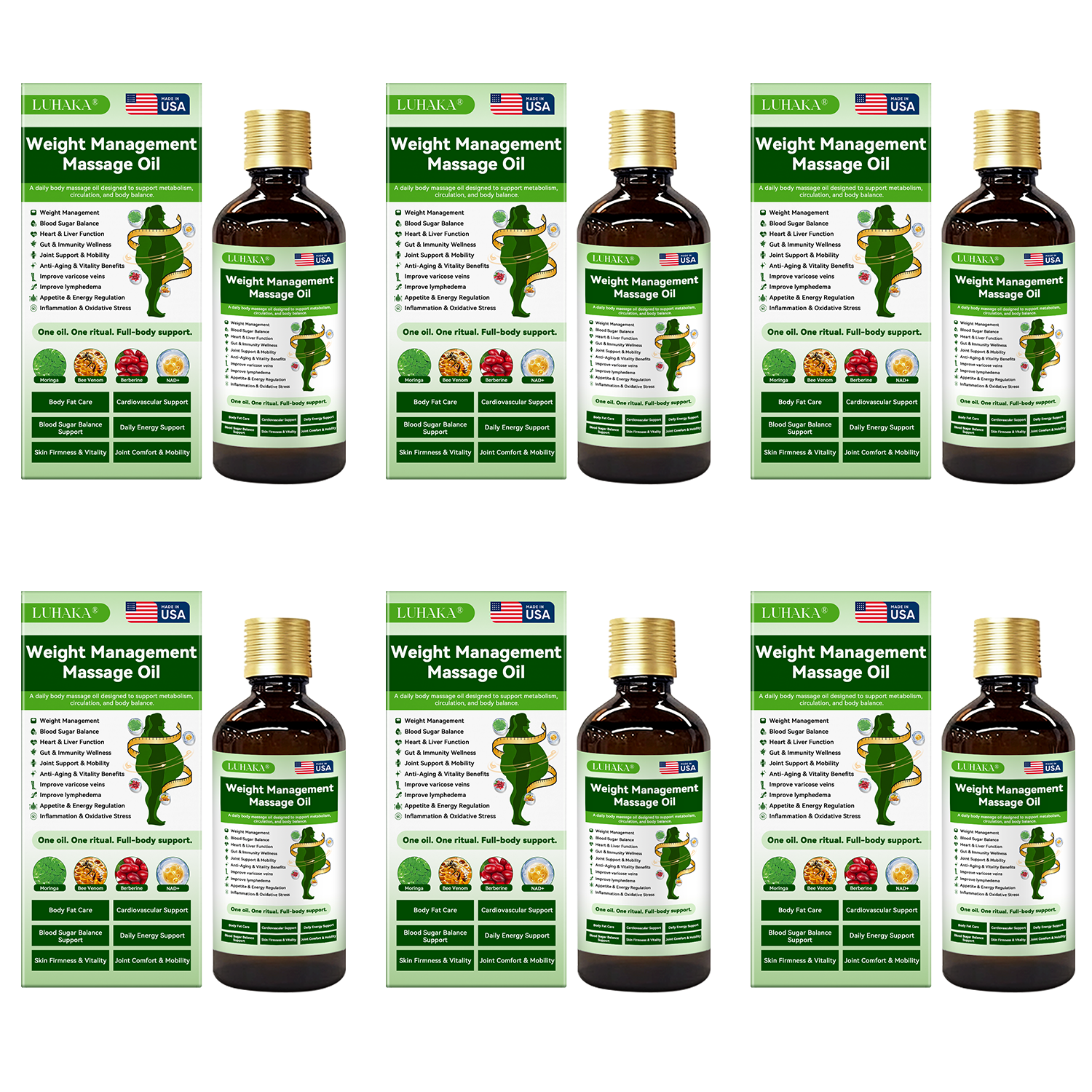 6 Bottles – Support Visible Slimming for 6 Months