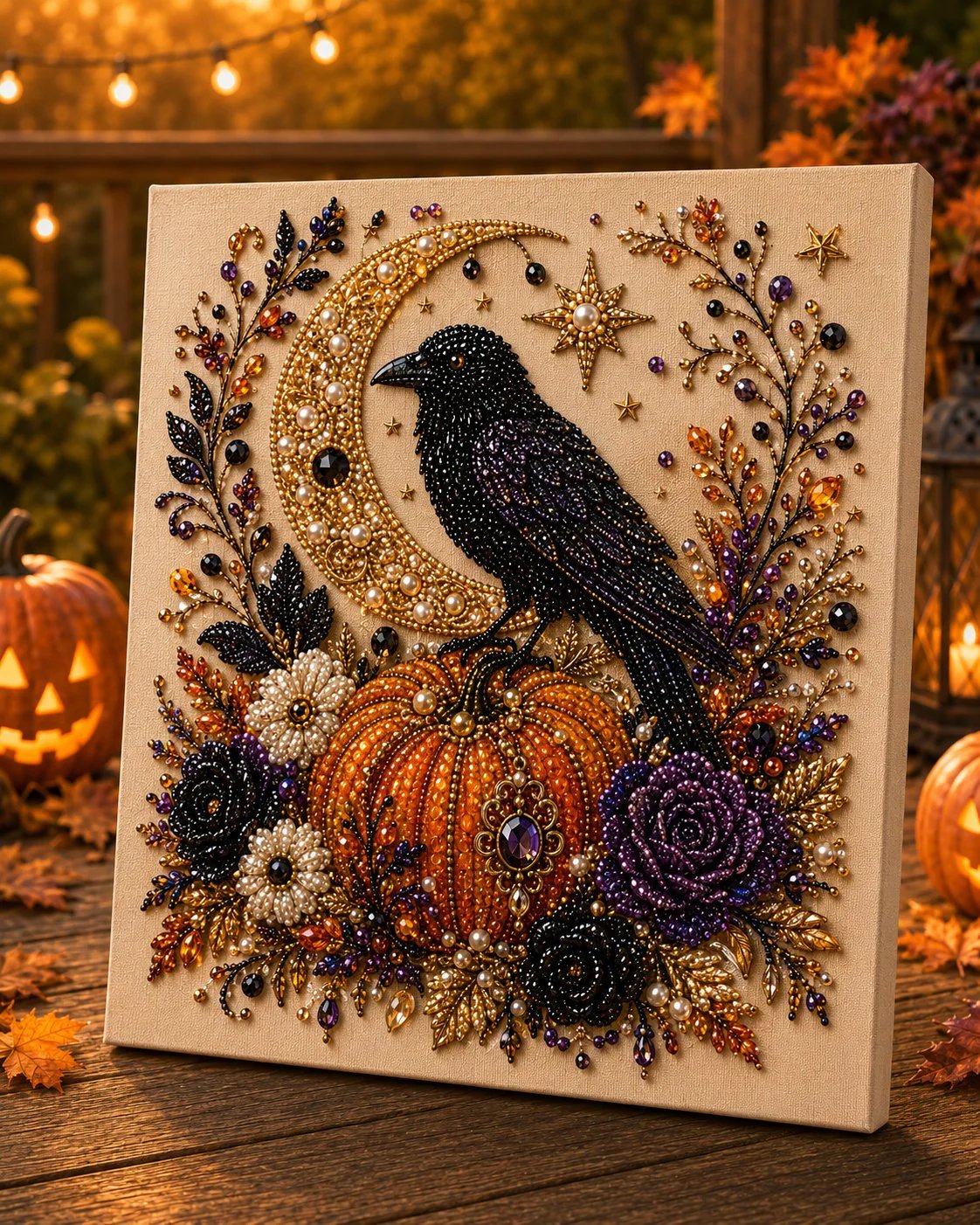 💥 Last Day 49% OFF – 👻✨ Halloween Pearl Art DIY Kit