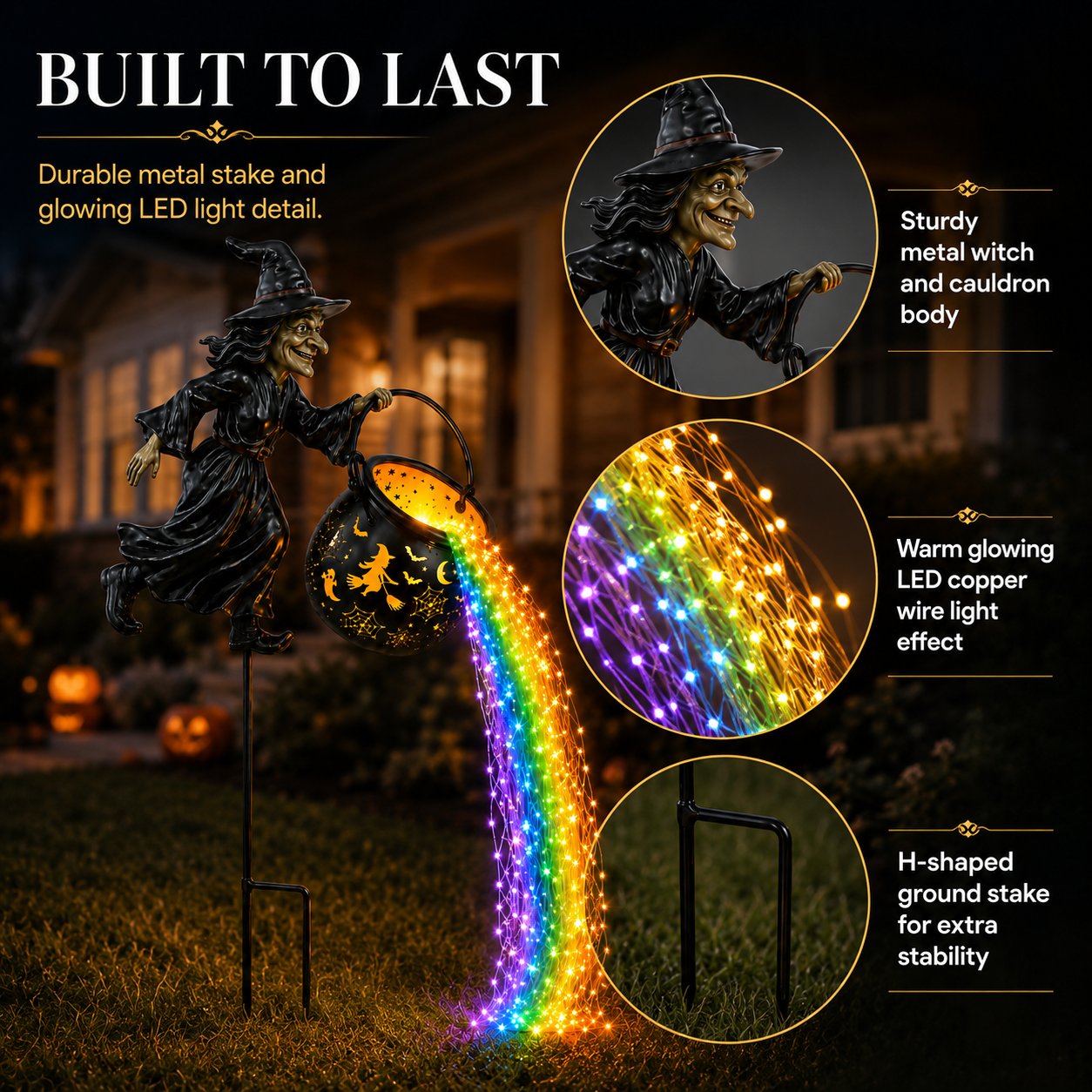 🎃Witch Potion Waterfall Garden Lamp