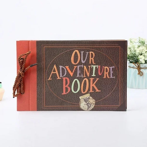 ❤️📚 Our Adventure Book Scrapbook 📸💕 - Retro Style Embossed Letter Cover. Perfect for Travel & Memories 💭