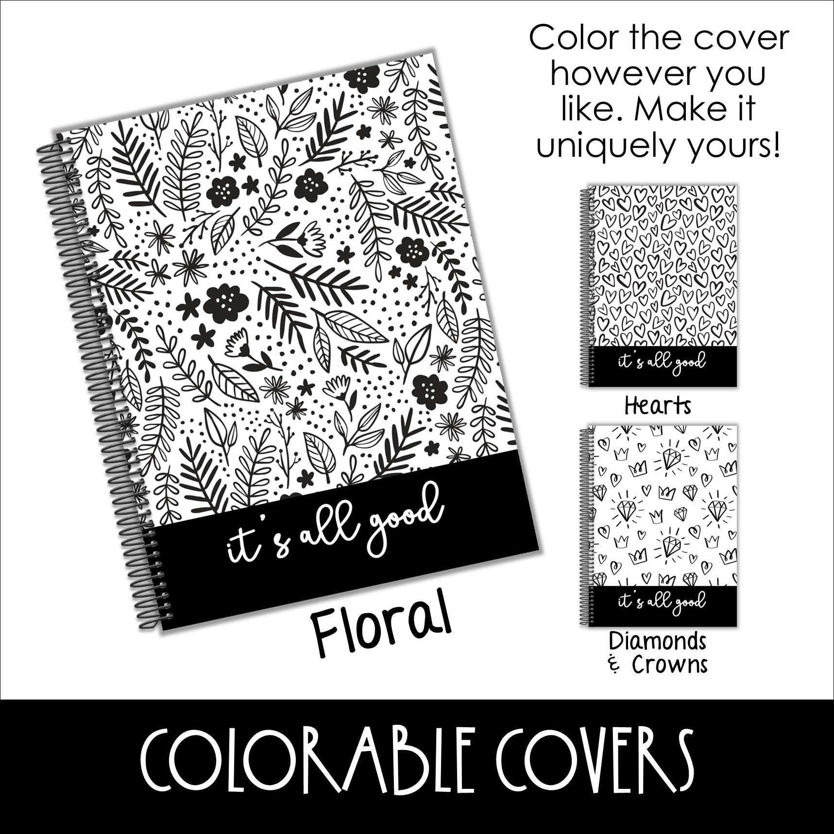 🌸 Floral Color-the-Cover 🎨