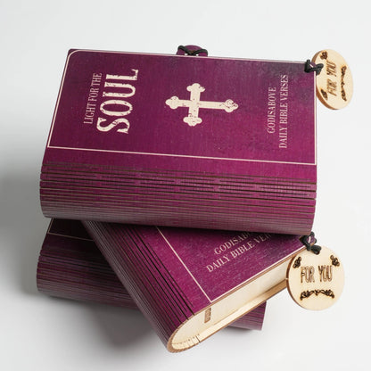✝️Handmade Wooden Bible Verses Box - Daily Bible Verses (🎁 A Reminder of God's Words💖)