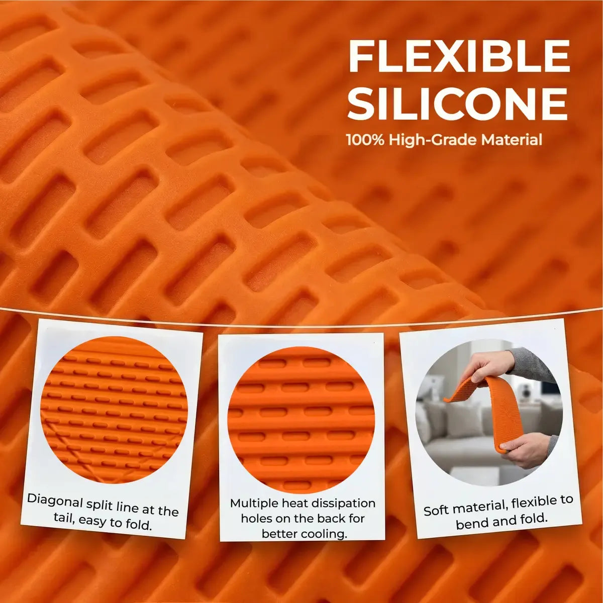 Flexible silicon  Phone holder stand. Bendable Rollable Foldable Design