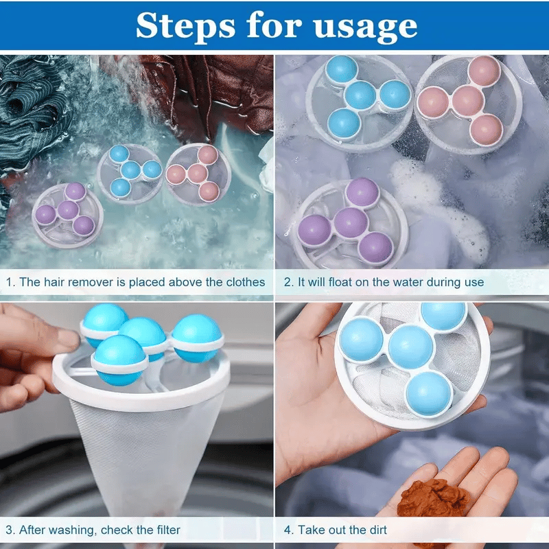laundry detergent. clothes filter bag. washing machine hair filter ball