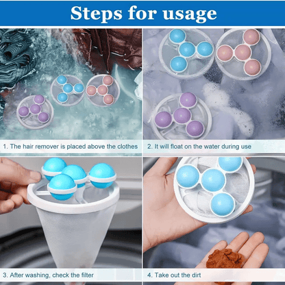 laundry detergent. clothes filter bag. washing machine hair filter ball