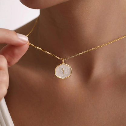 New Arrival✨The Serene Faith Vintage Oval Cross Necklace