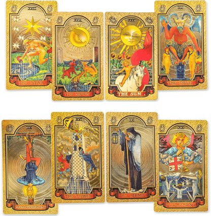 78-Card Gold Foil Tarot Deck: Where Elegance Meets Divination ✨
