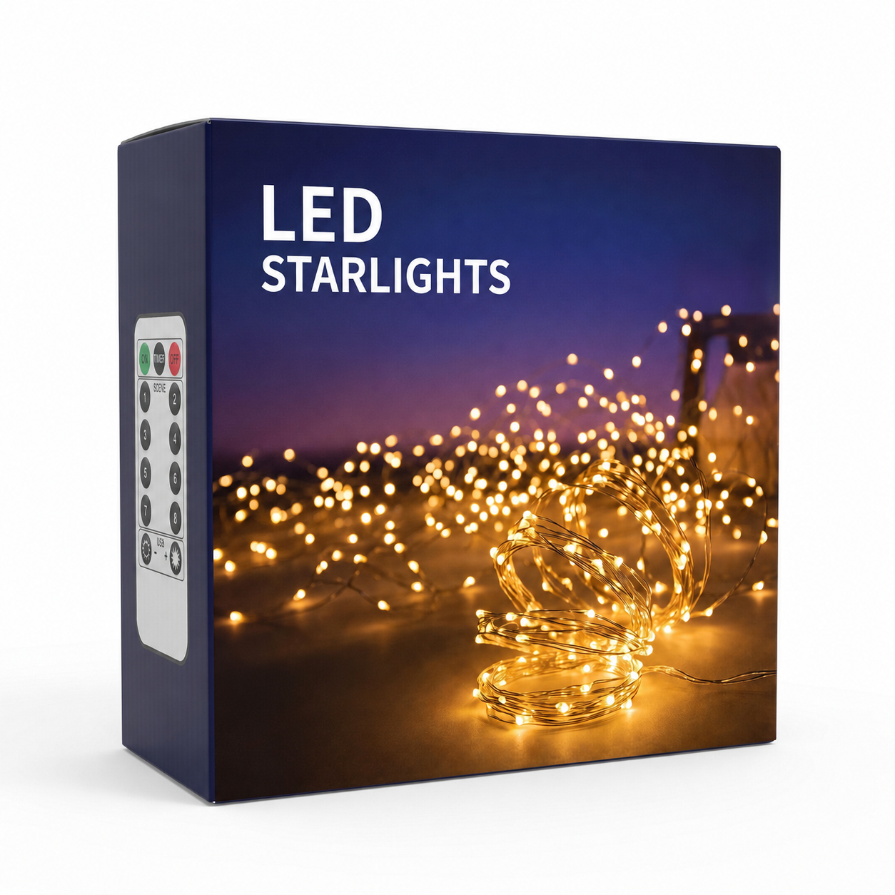 Remote-Control Led Curtain Light-9.8*9.8 FT
