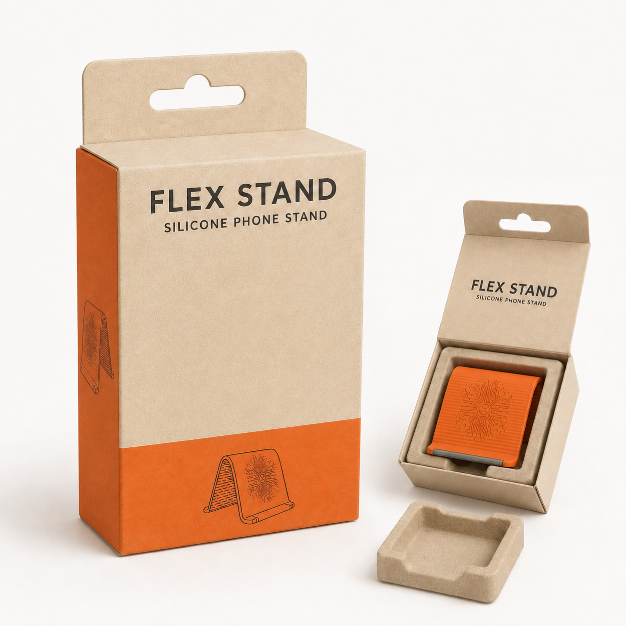 Flexible silicon  Phone holder stand. Bendable Rollable Foldable Design