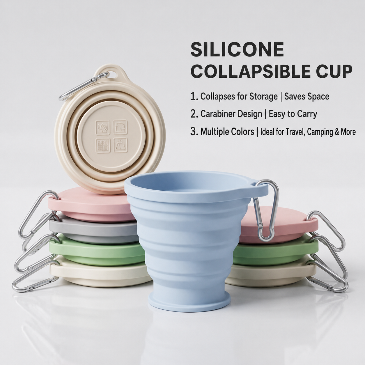 Silicone Folding Cup – Portable, Eco-Friendly Cup for Outdoor Travel