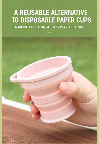 Silicone Folding Cup – Portable, Eco-Friendly Cup for Outdoor Travel