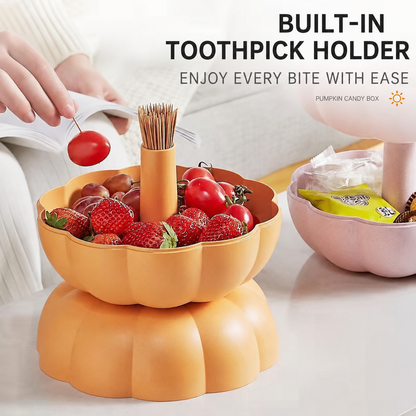 Pumpkin Double-layer Dried Fruit Tray