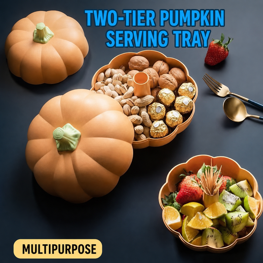 Pumpkin Double-layer Dried Fruit Tray