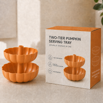 Pumpkin Double-layer Dried Fruit Tray