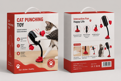 Entertainment toy: cat boxing stand