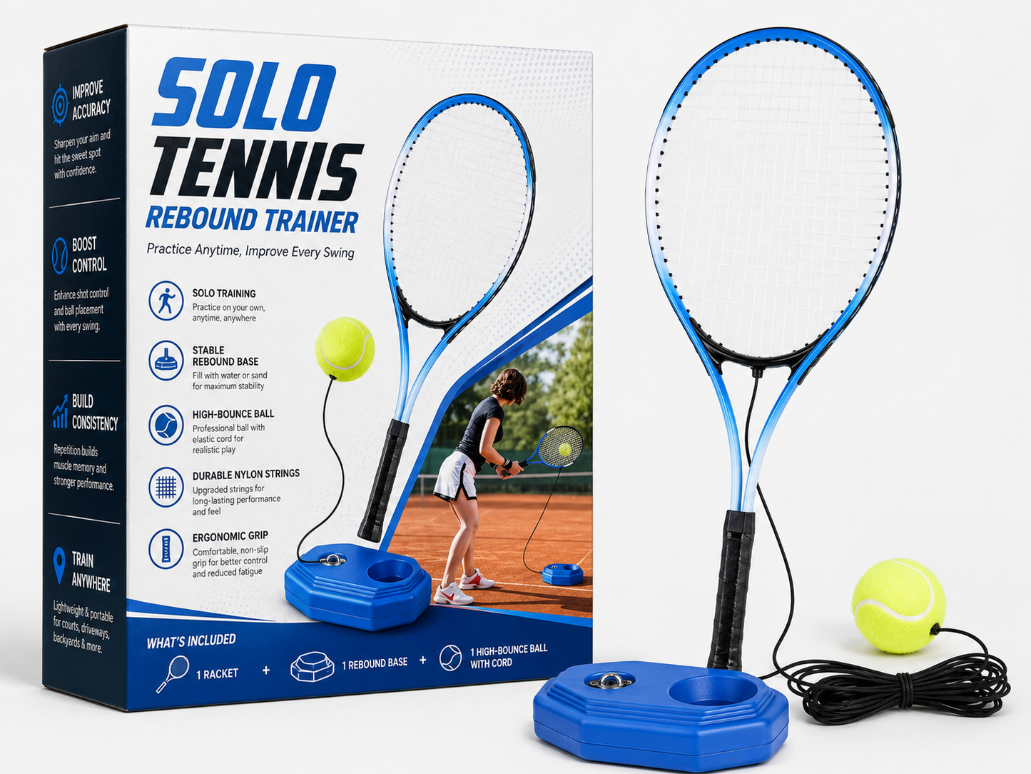 Tennis training device