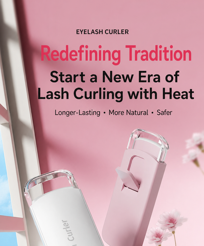 Portable Electric Eyelash Curler with Long-Lasting Curl and Rechargeable Design