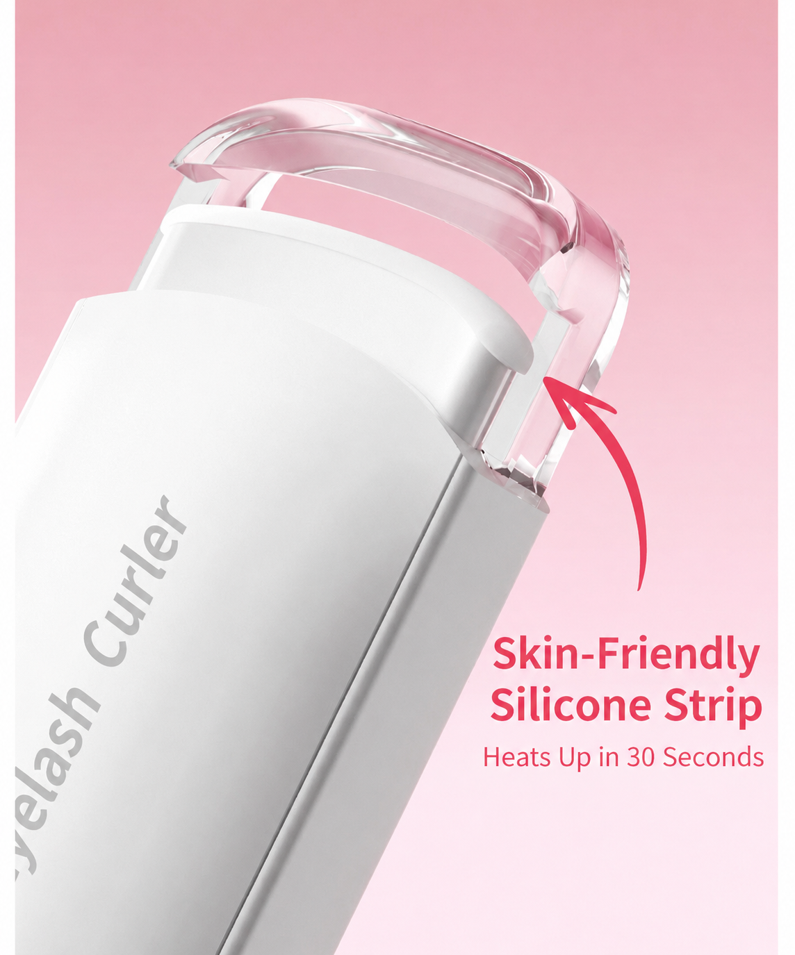 Portable Electric Eyelash Curler with Long-Lasting Curl and Rechargeable Design