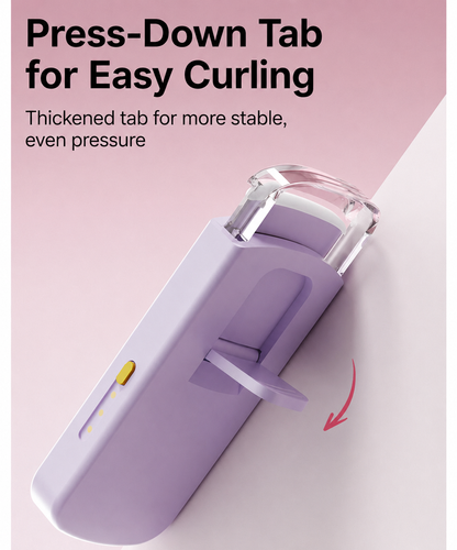 Portable Electric Eyelash Curler with Long-Lasting Curl and Rechargeable Design