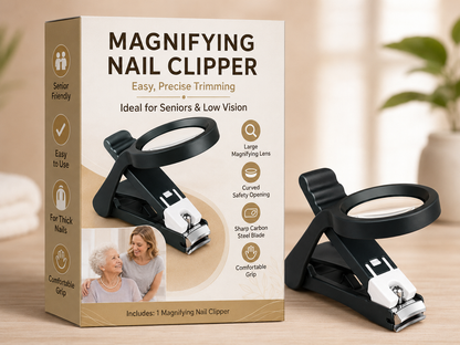 Multifunctional Nail Clipper with Magnifying Glass