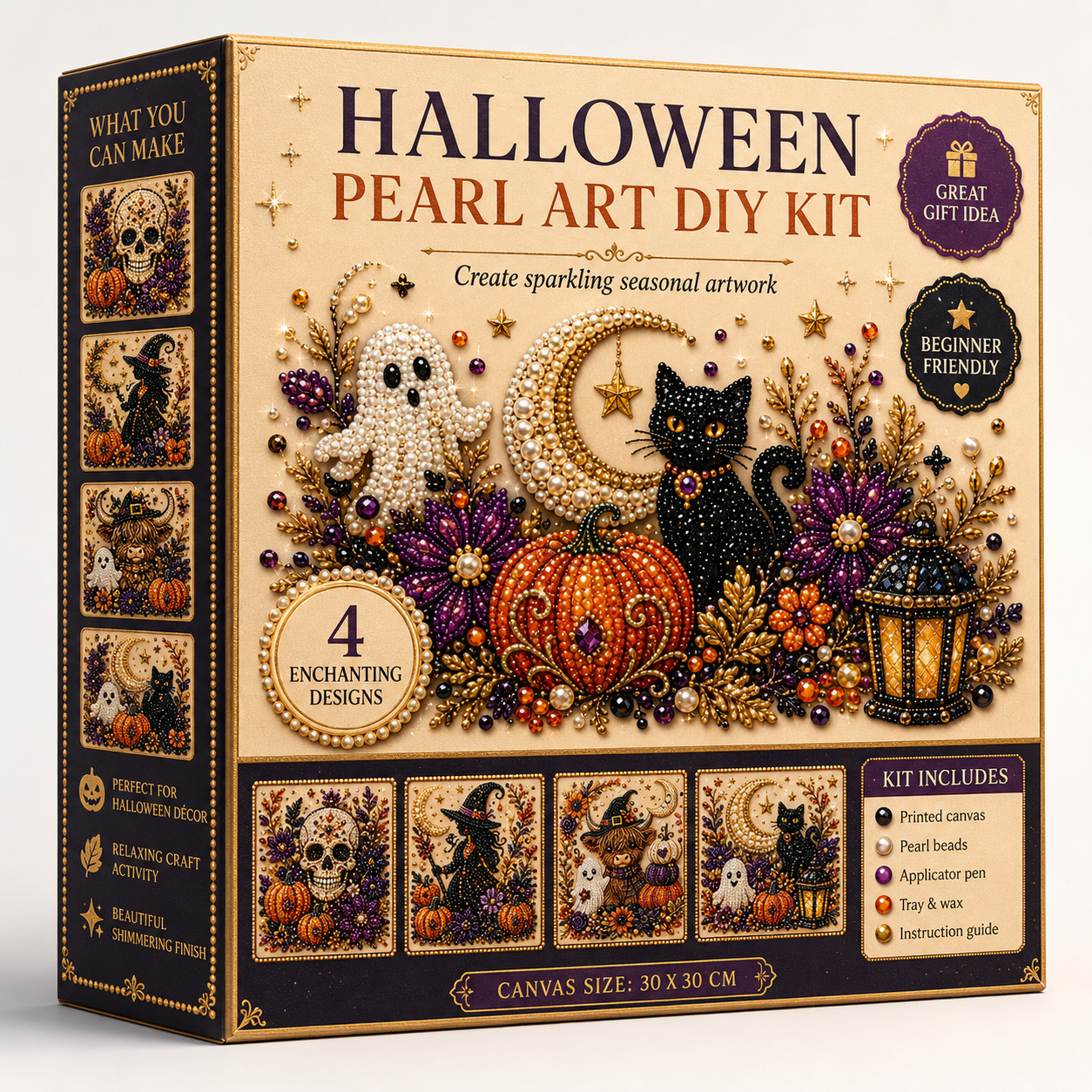 💥 Last Day 49% OFF – 👻✨ Halloween Pearl Art DIY Kit