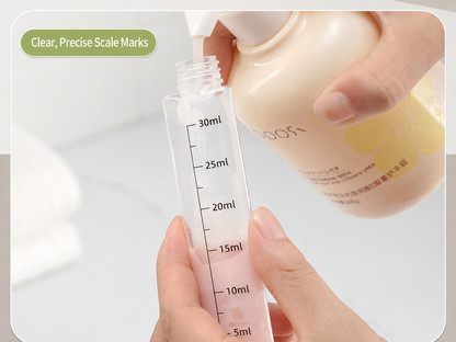 Quadruple-Function Shampoo and Body Wash Bottle, Portable Storage Bottle