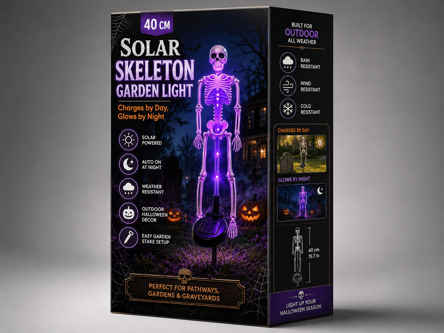 🔥HOT SALE🔥💀 Solar Skeleton Yard Stake