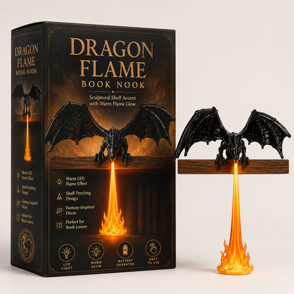 Dragon Shelf Light – Dragon-shaped bookshelf decoration