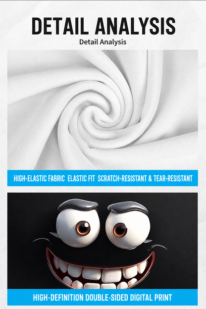 Car-print pillowcase, universal stretchable and fun novelty head cover