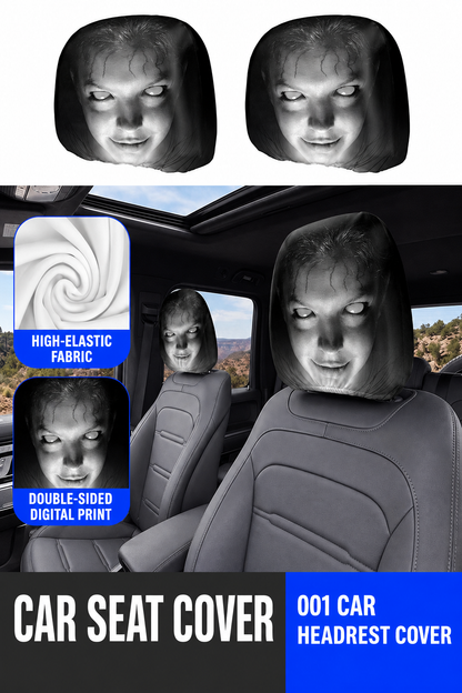 Car-print pillowcase, universal stretchable and fun novelty head cover