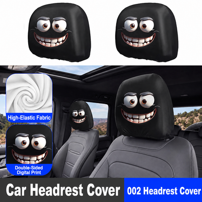Car-print pillowcase, universal stretchable and fun novelty head cover