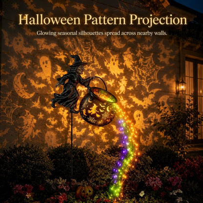 🎃Witch Potion Waterfall Garden Lamp