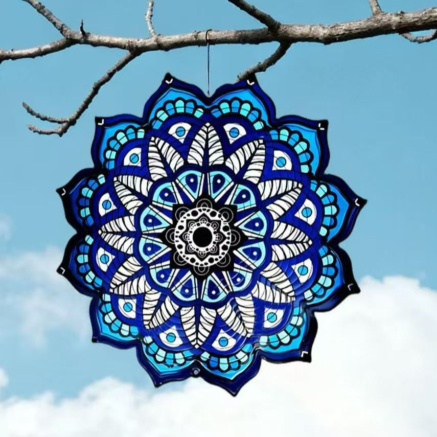 Mandala Wind Chime Garden Decoration Hanging Ornament