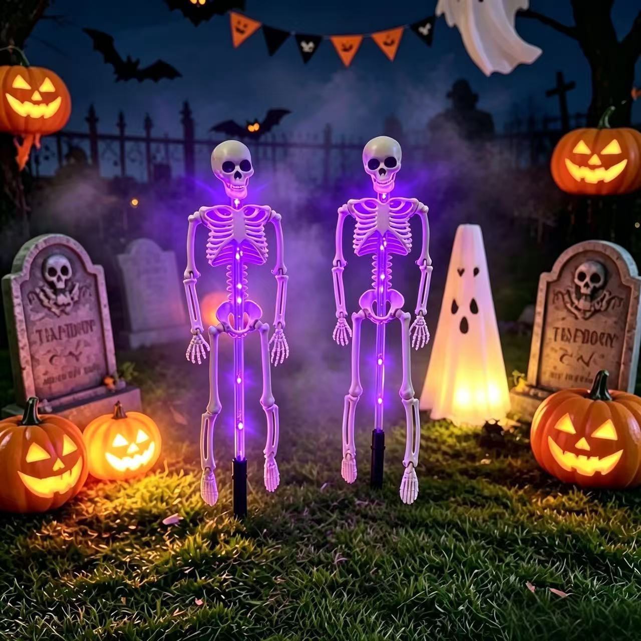 🔥HOT SALE🔥💀 Solar Skeleton Yard Stake