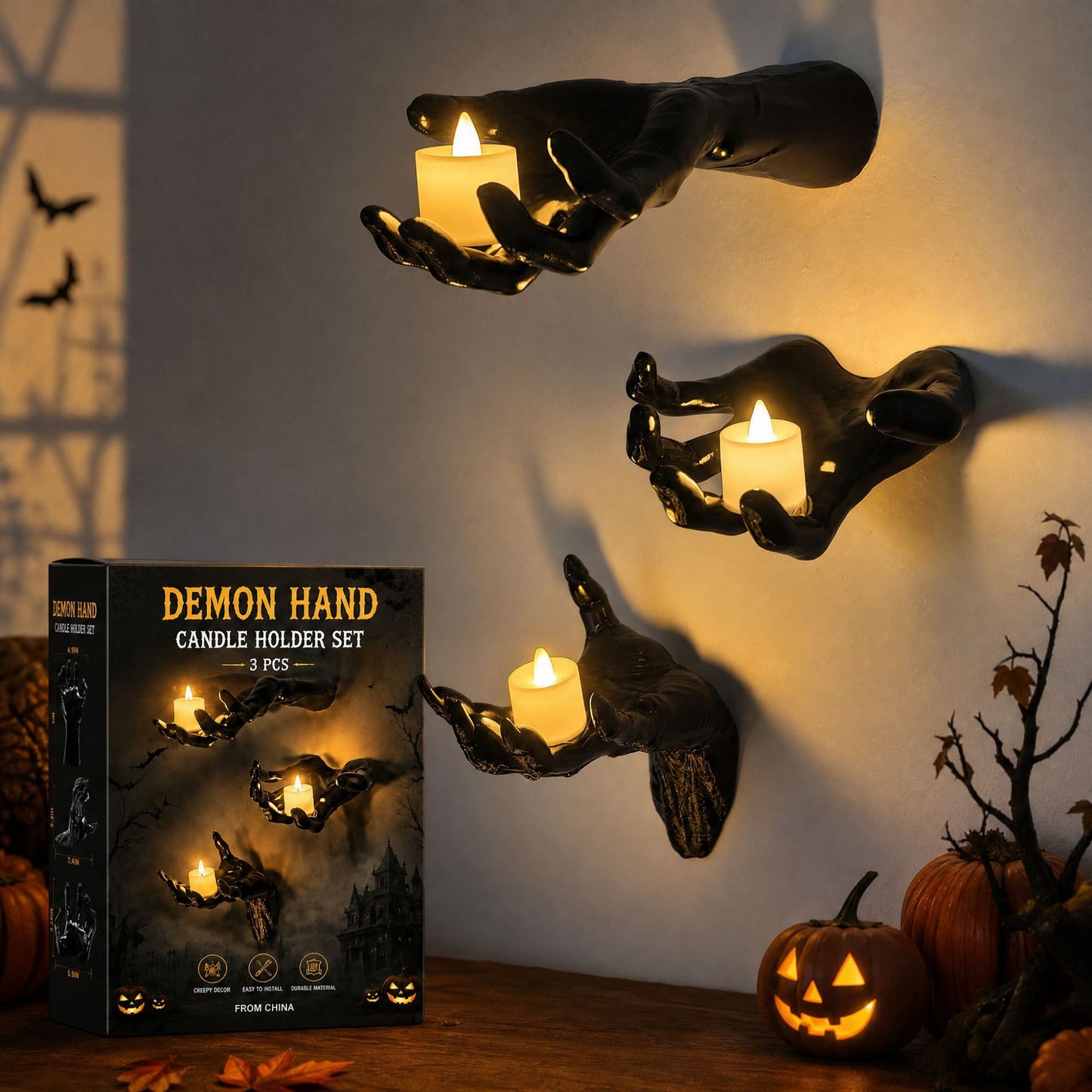 Witch Demon Hand Wall Hanging Statu