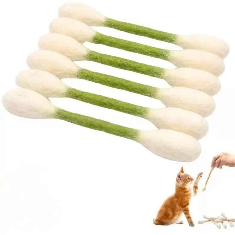Creative, Personalized, and Practical Cat Toys with Catnip – Extra-Large Cotton Swabs for Cats
